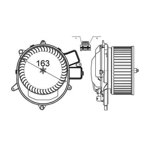 Vnútorný ventilátor AB 231 000S /MAHLE/ - obr. 1