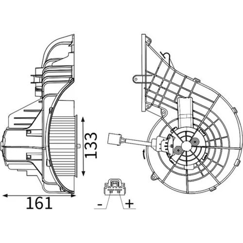 Vnútorný ventilátor MAHLE AB 347 000S