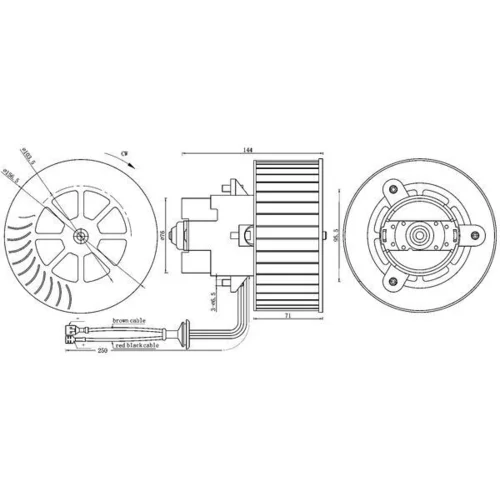 Vnútorný ventilátor AB 6 000S /MAHLE/ - obr. 1