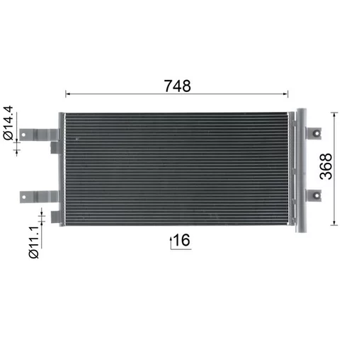 Kondenzátor klimatizácie AC 1031 000S /MAHLE/ - obr. 9