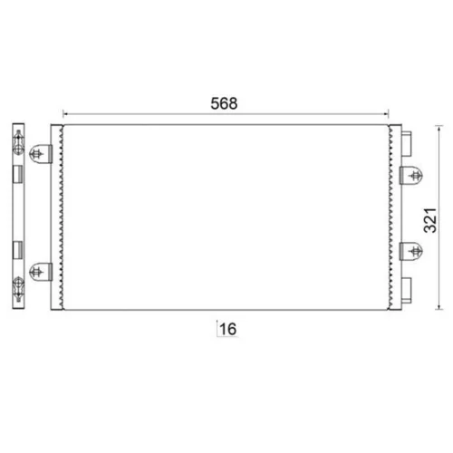 Kondenzátor klimatizácie AC 236 000S /MAHLE/ - obr. 1
