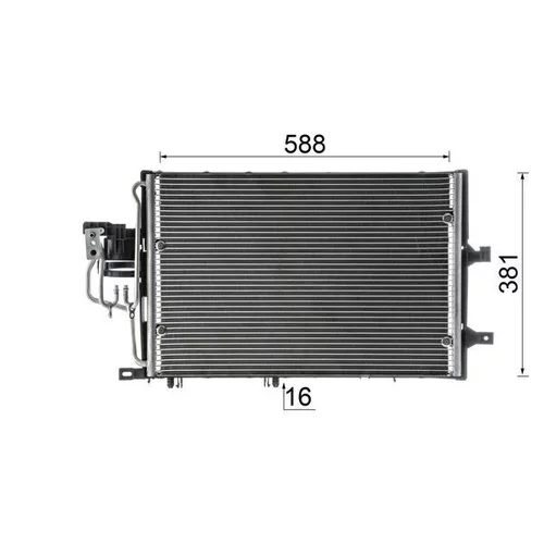 Kondenzátor klimatizácie AC 310 000S /MAHLE/ - obr. 10