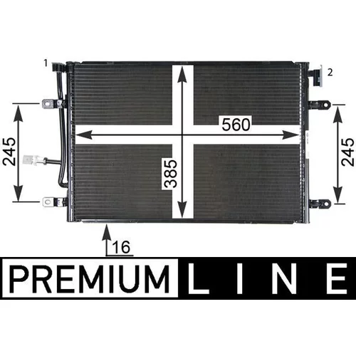 Kondenzátor klimatizácie MAHLE AC 508 000P