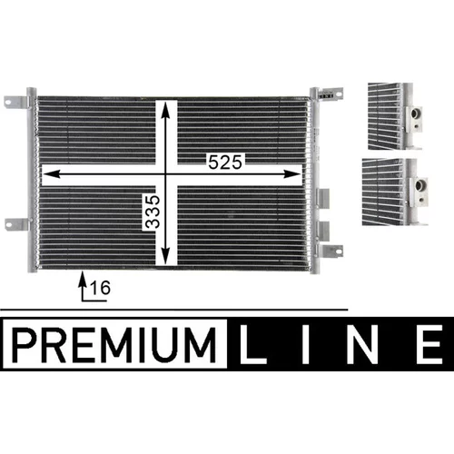Kondenzátor klimatizácie MAHLE AC 804 000P