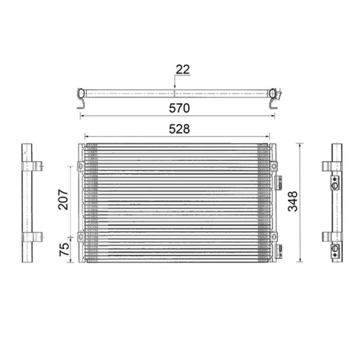 Kondenzátor klimatizácie MAHLE AC 820 000S