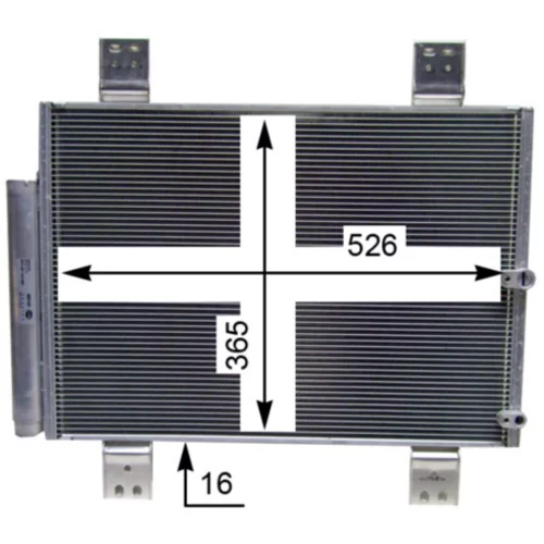 Kondenzátor klimatizácie AC 824 000S /MAHLE/ - obr. 4