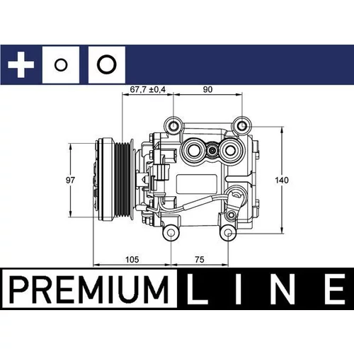 Kompresor klimatizácie MAHLE ACP 1113 000P