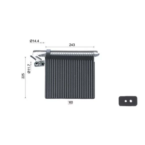 Výparník klimatizácie AE 204 000S /MAHLE/ - obr. 19