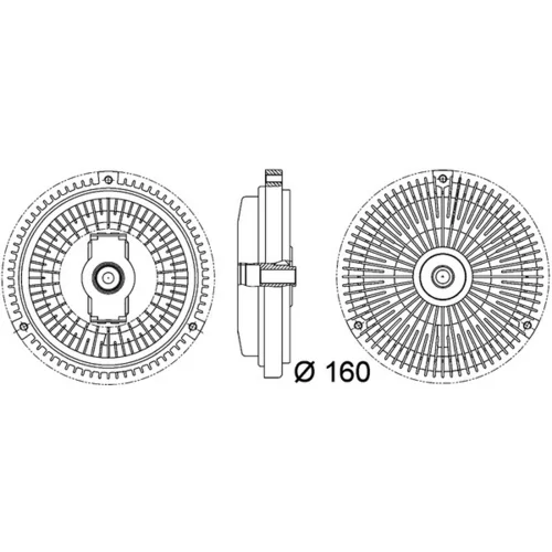 Spojka ventilátora chladenia CFC 107 000P /MAHLE/ - obr. 3