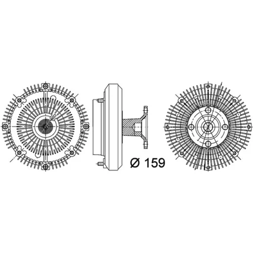 Spojka ventilátora chladenia CFC 113 000P /MAHLE/ - obr. 3