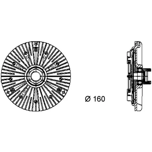 Spojka ventilátora chladenia CFC 75 000P /MAHLE/ - obr. 1