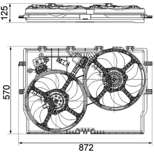 Ventilátor chladenia motora CFF 194 000P /MAHLE/ - obr. 1