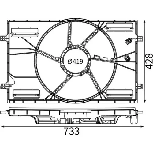 Kryt ventilátora MAHLE CFS 25 000S
