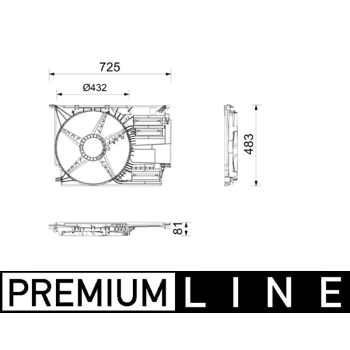 Kryt ventilátora MAHLE CFS 30 000P