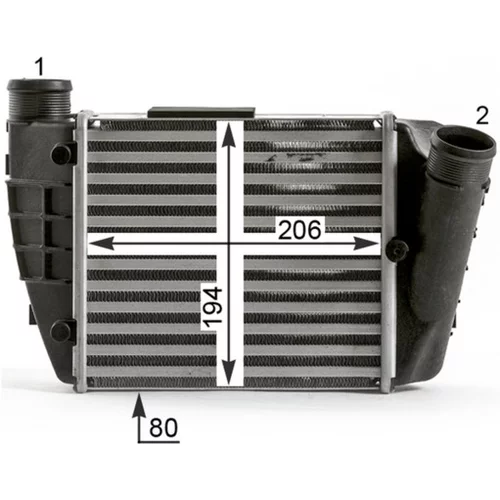Chladič plniaceho vzduchu CI 433 000P /MAHLE/ - obr. 7