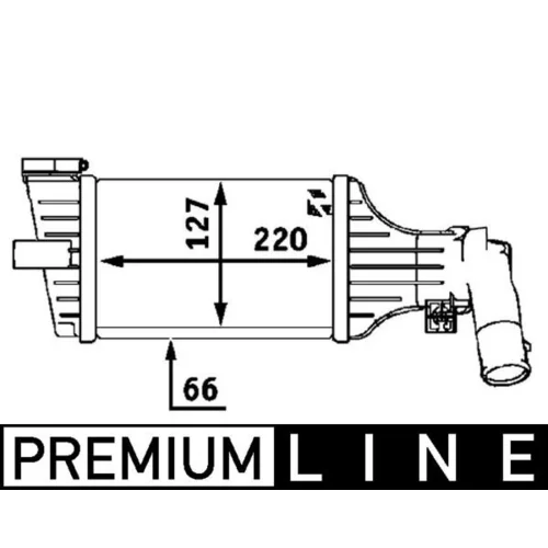 Chladič plniaceho vzduchu CI 55 000P /MAHLE/ - obr. 2