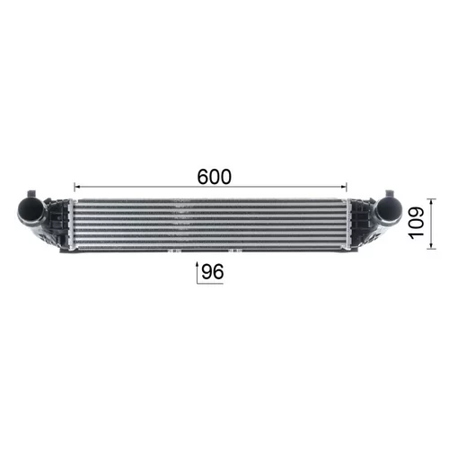 Chladič plniaceho vzduchu CI 611 000P /MAHLE/ - obr. 10