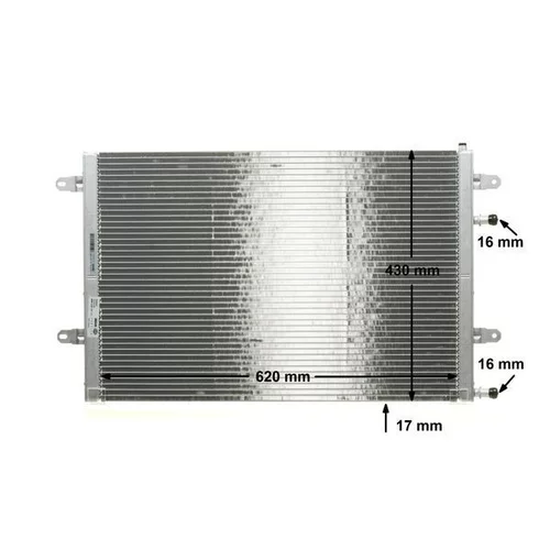 Nízkoteplotný chladič, chladič turbodúchadla CIR 10 000P /MAHLE/ - obr. 9