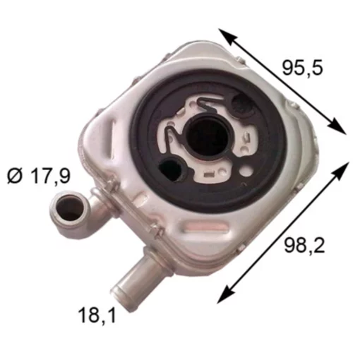 Chladič motorového oleja CLC 165 000S /MAHLE/ - obr. 1