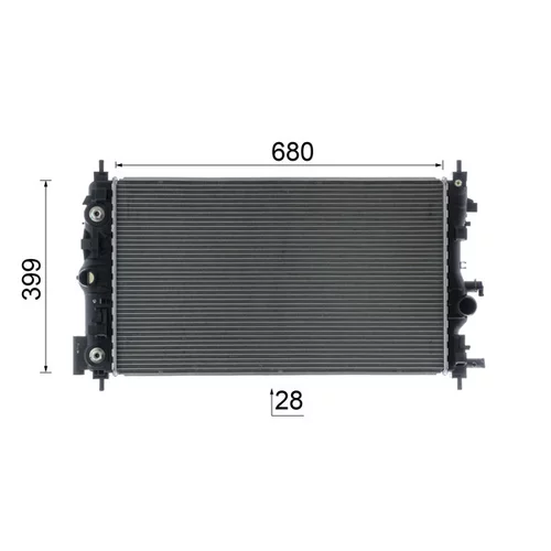 Chladič motora CR 1011 000P /MAHLE/ - obr. 16