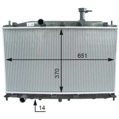 Chladič motora CR 1119 000P /MAHLE/ - obr. 1