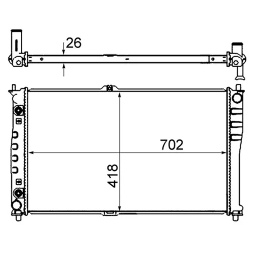 Chladič motora MAHLE CR 1329 000S