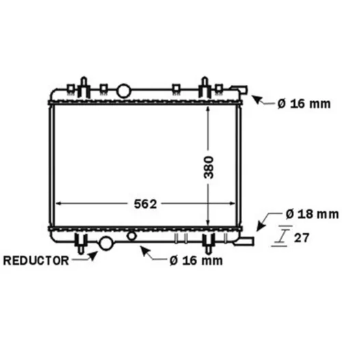 Chladič motora MAHLE CR 1434 000S