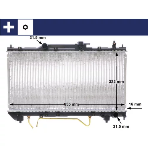 Chladič motora MAHLE CR 1519 000S