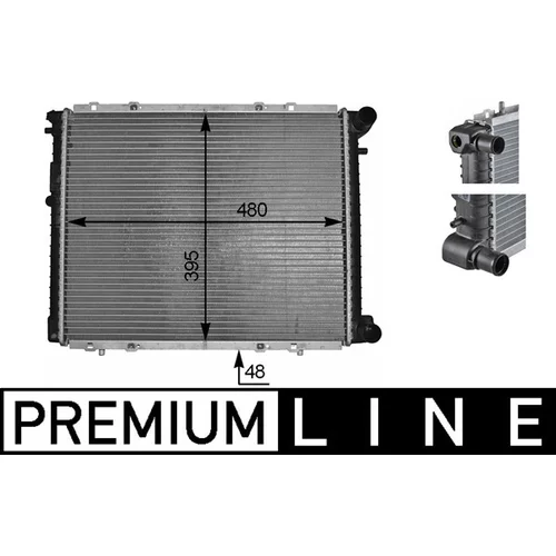 Chladič motora MAHLE CR 152 000P