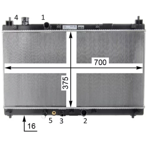 Chladič motora CR 1589 000P /MAHLE/ - obr. 16