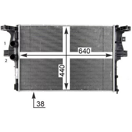 Chladič motora CR 2087 000P /MAHLE/ - obr. 1