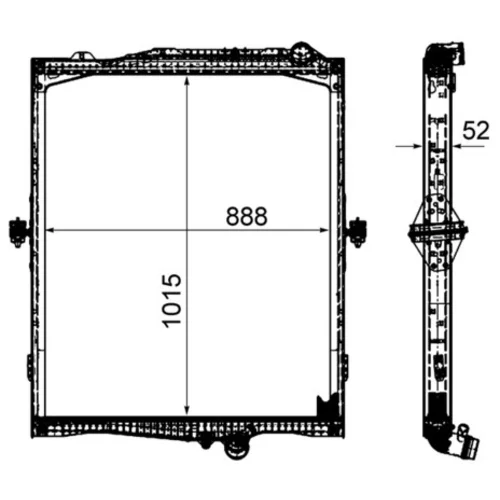 Chladič motora MAHLE CR 2095 000P