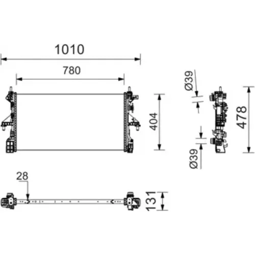 Chladič motora CR 2106 000P /MAHLE/ - obr. 1