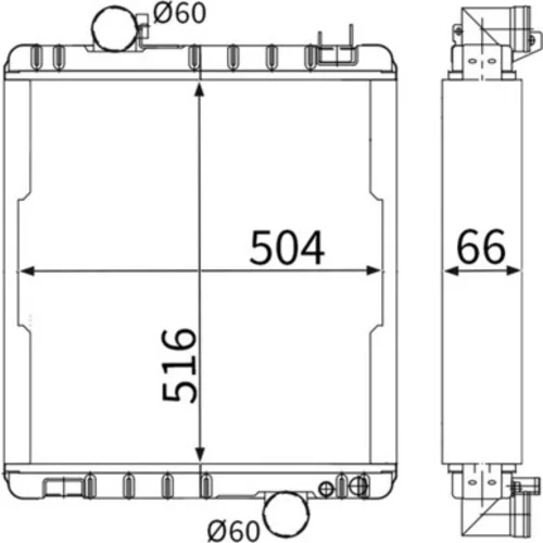 Chladič motora MAHLE CR 216 001S