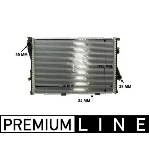 Chladič motora MAHLE CR 242 000P