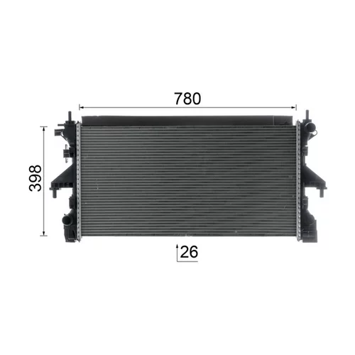 Chladič motora CR 2631 000P /MAHLE/ - obr. 10
