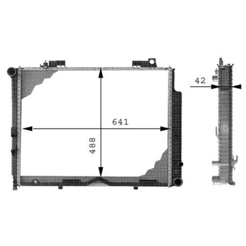 Chladič motora CR 317 000P /MAHLE/ - obr. 3
