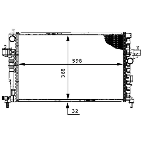 Chladič motora CR 391 000P /MAHLE/ - obr. 1