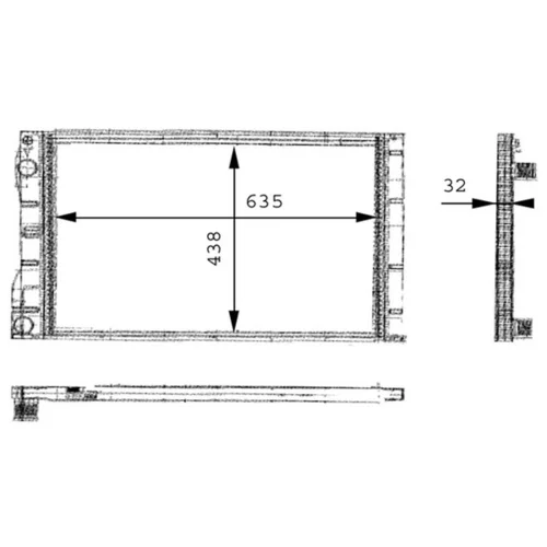 Chladič motora CR 480 000P /MAHLE/ - obr. 7