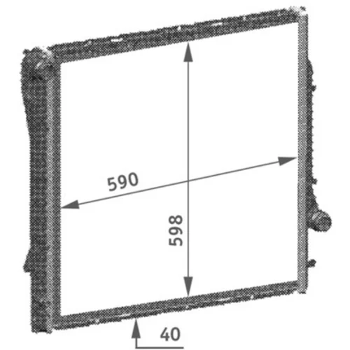 Chladič motora CR 565 000P /MAHLE/ - obr. 1