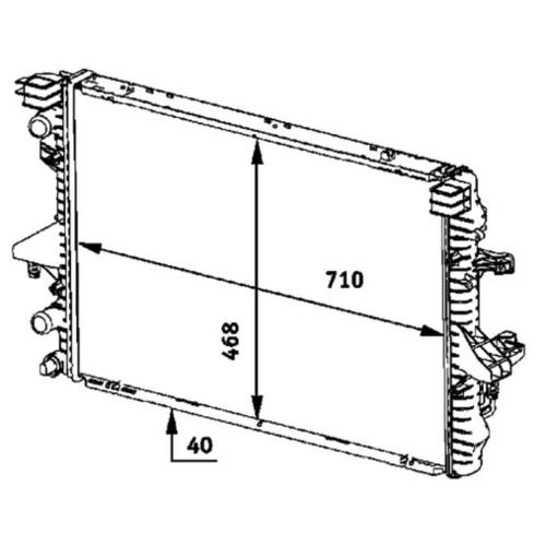 Chladič motora CR 584 000P /MAHLE/ - obr. 1