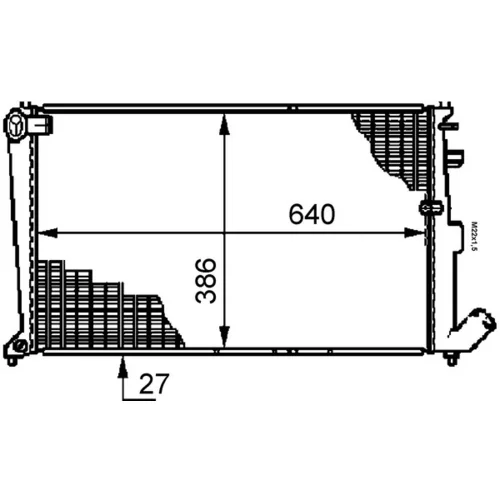 Chladič motora CR 586 000S /MAHLE/ - obr. 1