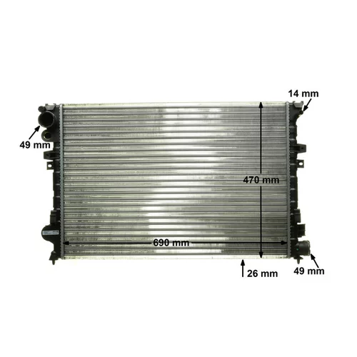 Chladič motora CR 592 000P /MAHLE/ - obr. 15