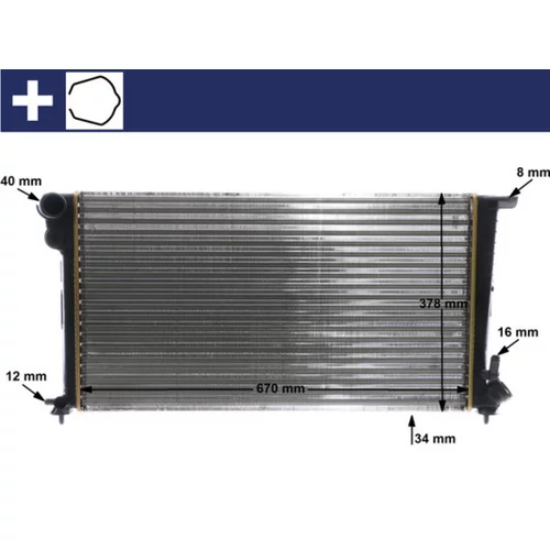 Chladič motora MAHLE CR 624 000S