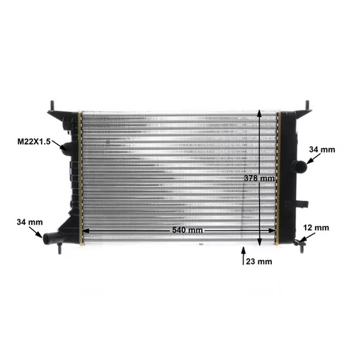 Chladič motora CR 636 000S /MAHLE/ - obr. 17