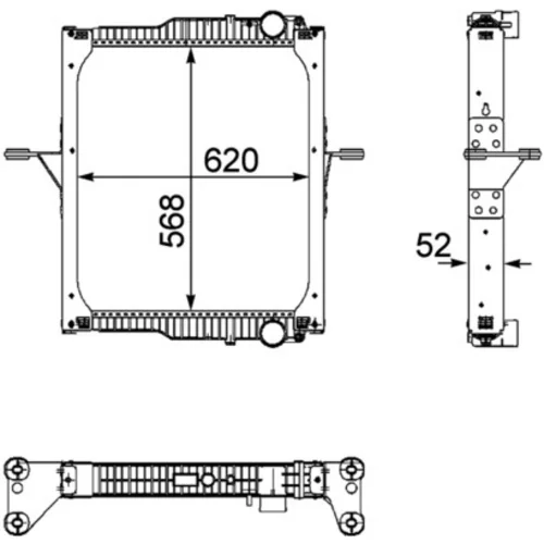 Chladič motora CR 821 000P /MAHLE/ - obr. 1