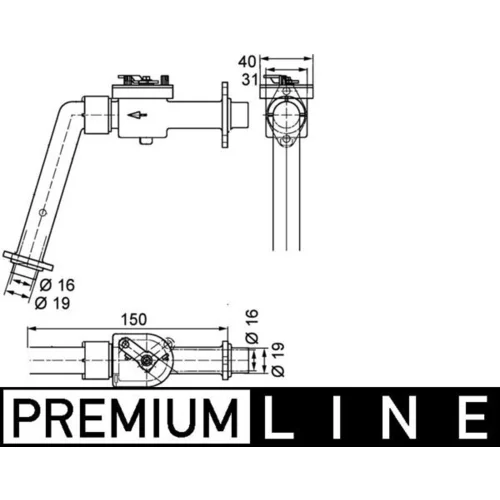 Regulačný ventil chladenia CV 7 000P /MAHLE/