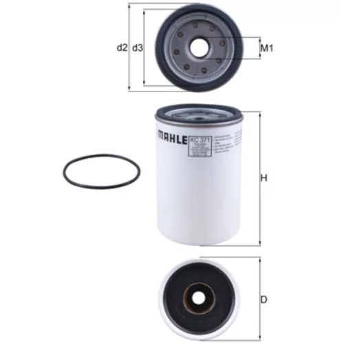 Palivový filter MAHLE KC 371D
