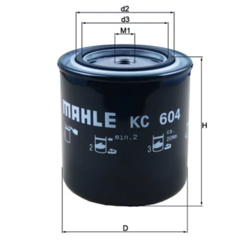 Palivový filter MAHLE KC 604