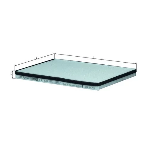 Filter vnútorného priestoru LA 108 /MAHLE/ - obr. 1